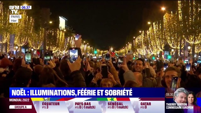 Illuminations de Noël: entre féérie et sobriété énergétique dans la capitale