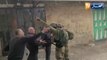 مشاهد لإعتداءات جيش الإحتلال على الفلسطينيين بمدينة الخليل بالضفة الغربية