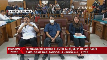 Saksi Ungkap Kejadian di Rumah Ferdy Sambo Pasca Kematian Brigadir J