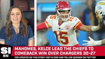 Mahomes & Kelce Help Secure Win Over Chargers