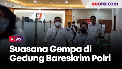 Suasana Gempa di Gedung Bareskrim Polri, Kebayoran Baru, Jakarta Selatan