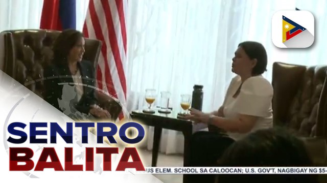 US VP Kamala Harris, nag-courtesy call kay VP Sara Duterte; VP Duterte, hinikayat si Harris na kumain ng Filipino food gaya ng kare-kare at Adobo