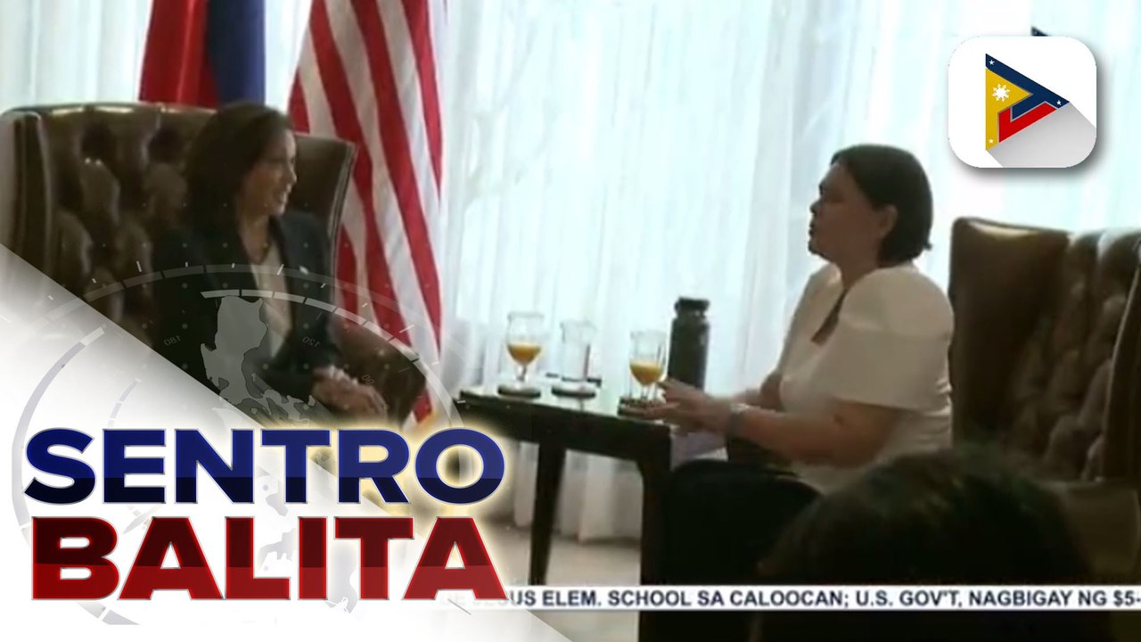 US VP Kamala Harris, nag-courtesy call kay VP Sara Duterte; VP Duterte, hinikayat si Harris na kumain ng Filipino food gaya ng kare-kare at Adobo