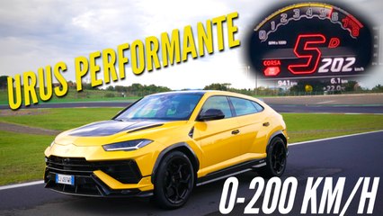 Lamborghini Urus Performante : 0-200 km/h