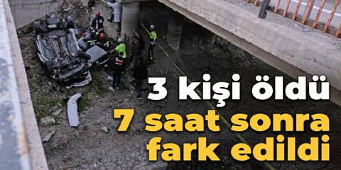 Konya'daki kazada 3 kişinin öldüğü 7 saat sonra fark edildi