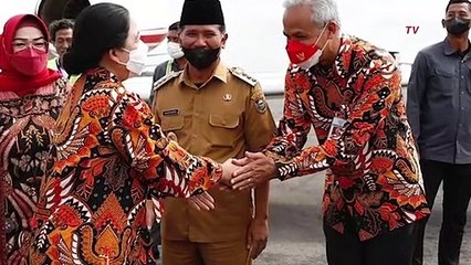 Download Video: Momen Puan Maharani Disambut Ganjar Pranowo di Jawa Tengah