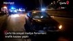 Çorlu'da sosyal medya fenomeni otomobiliyle kaza yaptı