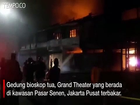 Bioskop Senen Terbakar Saat Demo Omnibus Law UU Cipta Kerja