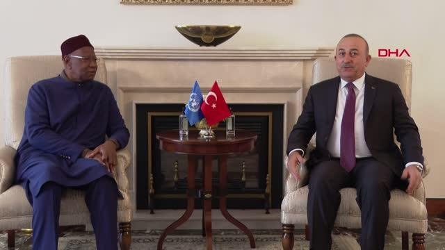 Dışişleri Bakanı Çavuşoğlu, Birleşmiş Milletler Genel Sekreteri'nin Libya Özel Temilcisi Abdoulaye Bathily'i kabul etti