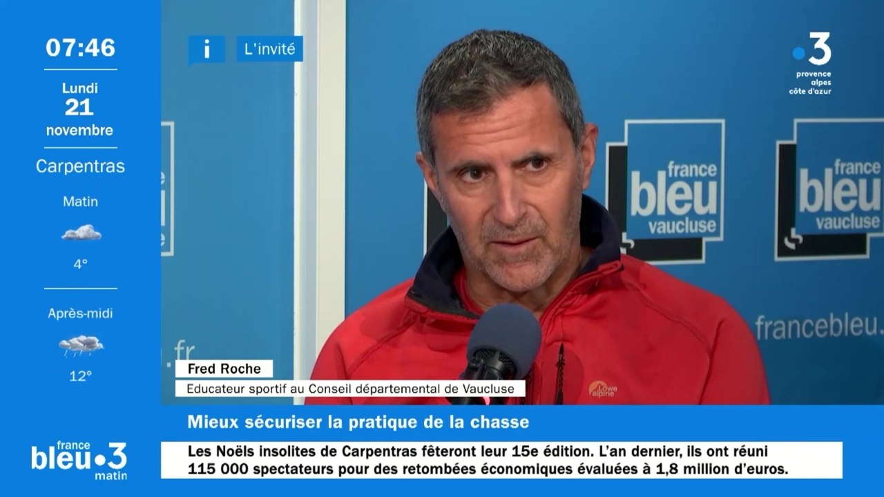 Fred Roche, éducateur sportif au Conseil départemental de Vaucluse ...