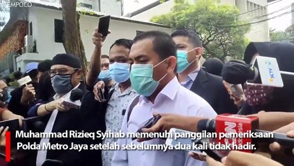 Rizieq Syihab Penuhi Pemeriksaan Polda Metro Jaya