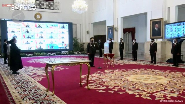 Presiden Jokowi Lantik Komjen Listyo Sigit Prabowo Sebagai Kapolri
