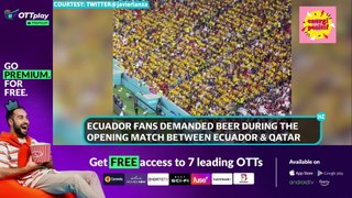 During Ecuador's opening match against Qatar, supporters chanted 