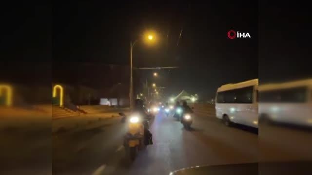 Motokuryeler kaza kurbanı Beker için korna çaldı