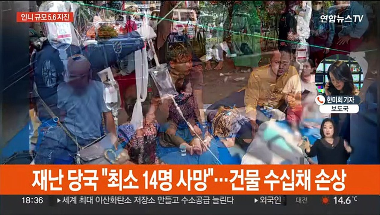 인니 자바섬 서부 규모 5.6 지진…"최소 44명 숨져"