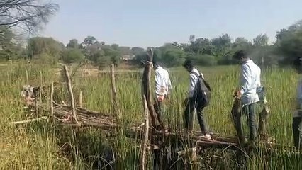 VIDEO: राजस्थान के बांसवाड़ा में लकडि़यों का बना हुआ है पुलिया