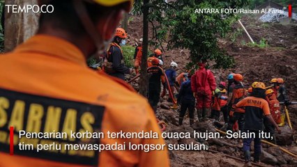 Download Video: Longsor Sumedang, BNPB: 28 Jiwa Tewas, 12 Orang Masih Hilang