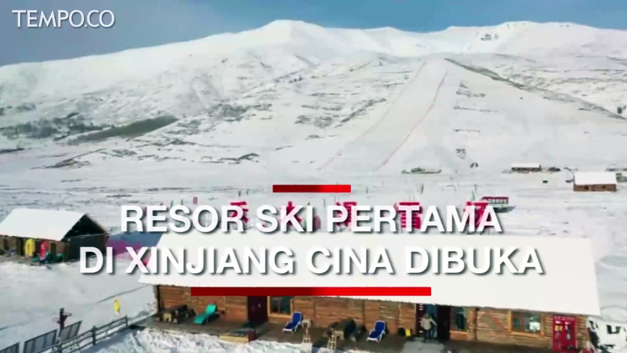 Resor Ski Pertama Xinjiang Cina Dibuka Bagi Wisatawan