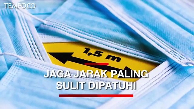 Pakar Sebut Jaga Jarak Protokol Kesehatan yang Paling Sulit Dipatuhi | Tempodotco