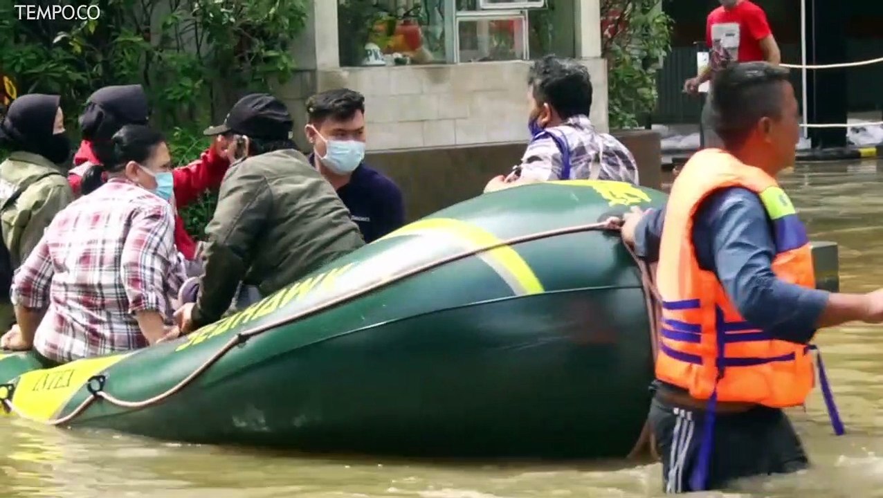 Banjir Jakarta, Kawasan Kemang dan Mampang Terendam Hingga 2 Meter