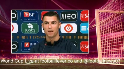Cristiano Ronaldo shock reaction in Portugal Press Conference for World Cup 2022