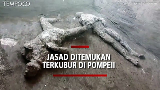 Jasad Budak dan Tuannya Ditemukan Terkubur oleh Letusan Gunung Api di Pompeii