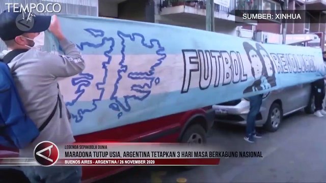 Maradona Meninggal, Argentina Tetapkan 3 Hari Masa Berkabung Nasional