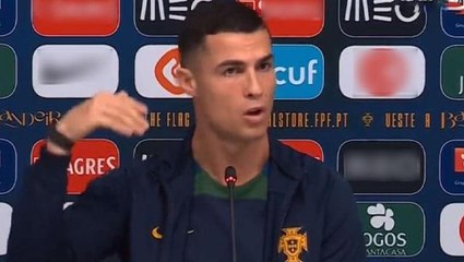 Cristiano Ronaldo'nun çıkışı basın toplantısındaki gazetecileri susturdu