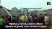 Two killed, several others injured as goods train derails in Odisha's Jajpur