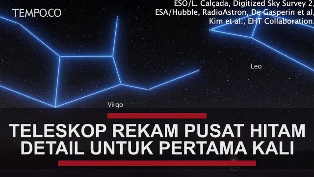 Teleskop Rekam Pusat Lubang Hitam Supermasif, Detail tanpa Cela untuk Pertama Kalinya