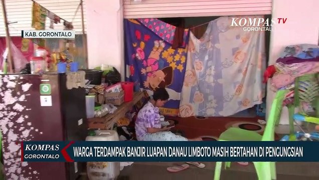 Warga Terdampak Banjir Luapan Danau Limboto Masih Bertahan di Pengungsian