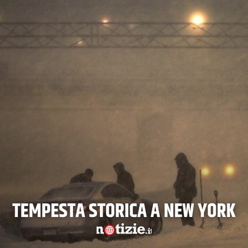 Bufera di neve storica nello Stato di New York