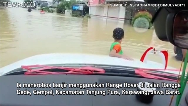 Video Viral Mobil Mewah Dedi Mulyadi Nyaris Tenggelam demi Salurkan Bantuan Korban Banjir