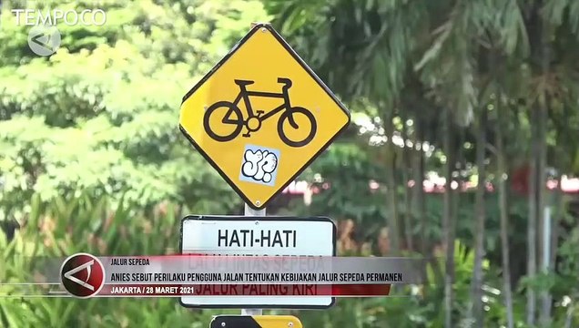 Soal Jalur Sepeda Permanen, Anies: Perilaku Pengguna Tentukan Kebijakan