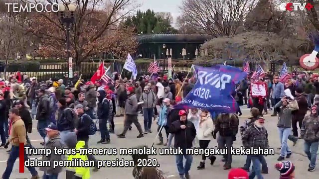 Rusuh Protes Pendukung Trump di Capitol AS, 4 Orang Tewas, 52 Ditangkap
