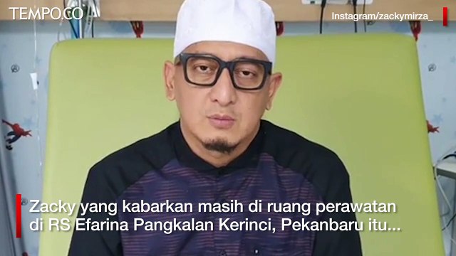 Bantah Kabar Meninggal, Ustad Zacky Mirza Buat Video Klarifikasi dari RS