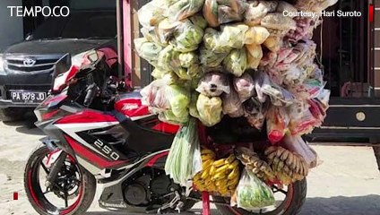 Di Papua, Pedagang Sayur keliling Gunakan Sepeda Motor Sport
