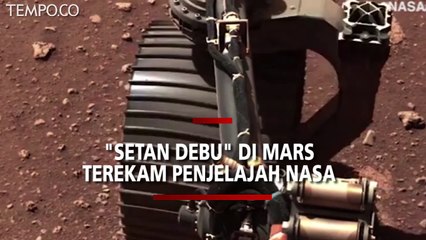 Setan Debu di Planet Mars Terekam Penjelajah Perseverance NASA