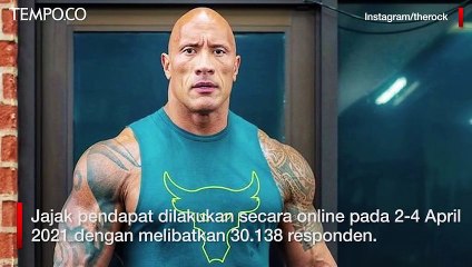 Survei: 46 Persen Warga AS Inginkan Dwayne Johnson Jadi Presiden