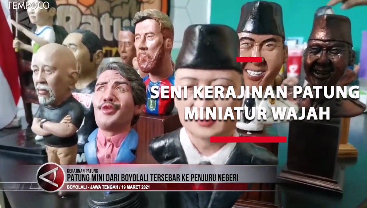 Kerajinan Patung Miniatur Wajah, Cocok untuk Hadiah Unik