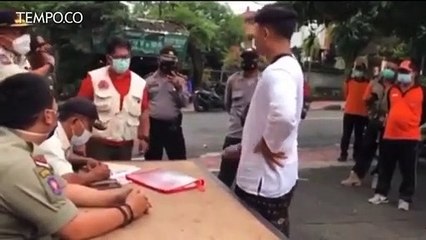 Pemuda Ini Marah, Tak Terima di Denda usai Terkena Razia Masker