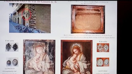 Firenze, il quadro ritrovato e ricollocato nel suo tabernacolo