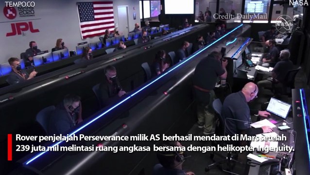 Rover Penjelajah NASA Sukses Mendarat di Mars, Ini Misinya