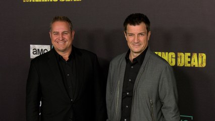 Jeff Fillion and Nathan Fillion "The Walking Dead" Series Finale Event in Los Angeles