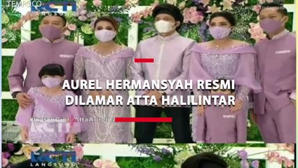 下载视频: Lamaran Aurel Hermansyah dan Atta Halilintar, Dekorasi Serba Ungu