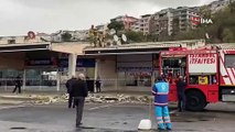 Lodos İstanbul'u vurdu! Harem Otogarı'nın çatısı uçtu