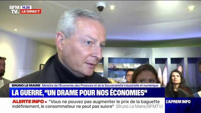 Bruno Le Maire: La guerre en Ukraine est avant tout un drame humain, mais elle est aussi un drame économique pour nous tous