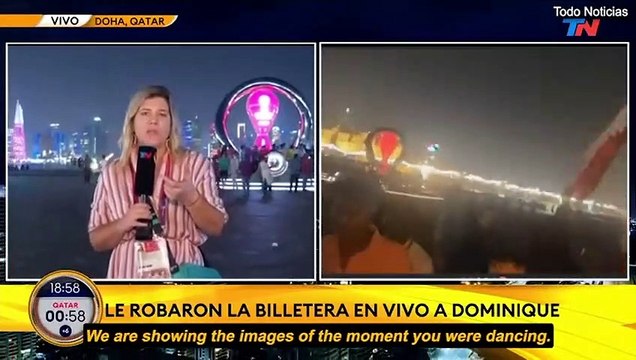 Dünya Kupası için yayın yapan muhabir canlı yayında soyuldu