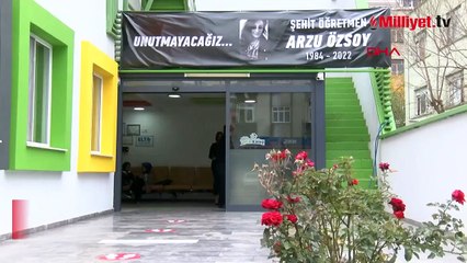 Terör saldırısında hayatını kaybeden Arzu öğretmen için anma