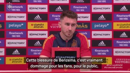 Espagne - Laporte réagit à la blessure de Benzema